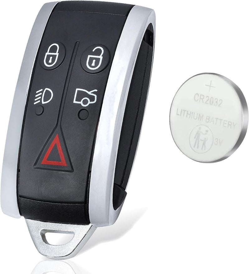Beefunny Smart Remote Key Fob Replacement for Jaguar XF XFR XK XKR XJ8 XK8 2006-2013 FCC ID:KR55WK49244,KR55WK45694 315MHz (1) - Image 1